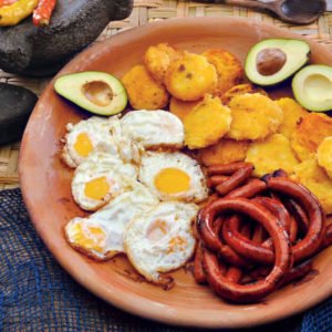 Llapingacho con Chorizo y Huevo Asociación de Chefs del Ecuador